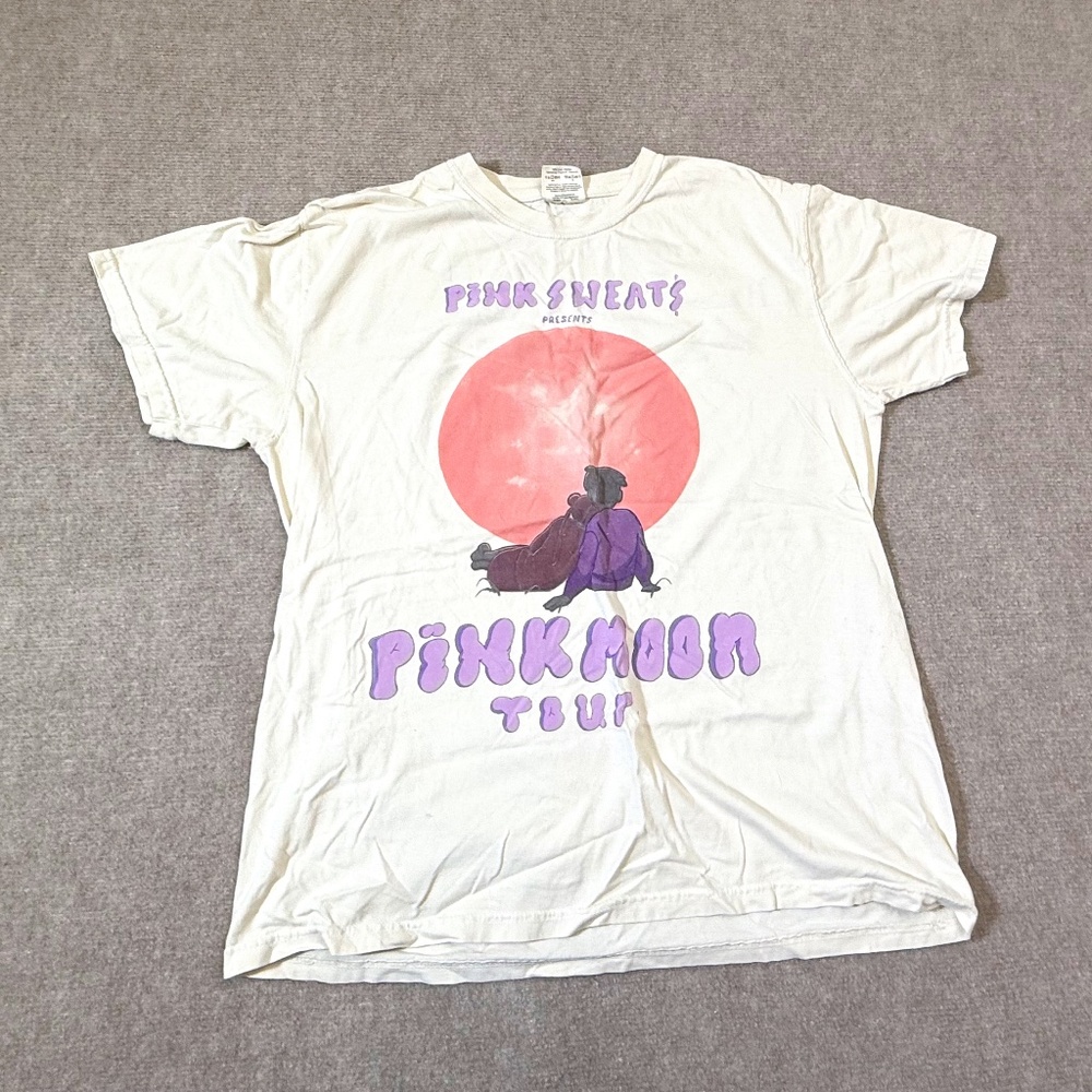 Pink Sweat$ Pink Moon Music Tour Off‎ White T-Shirt Large Comfort Colors